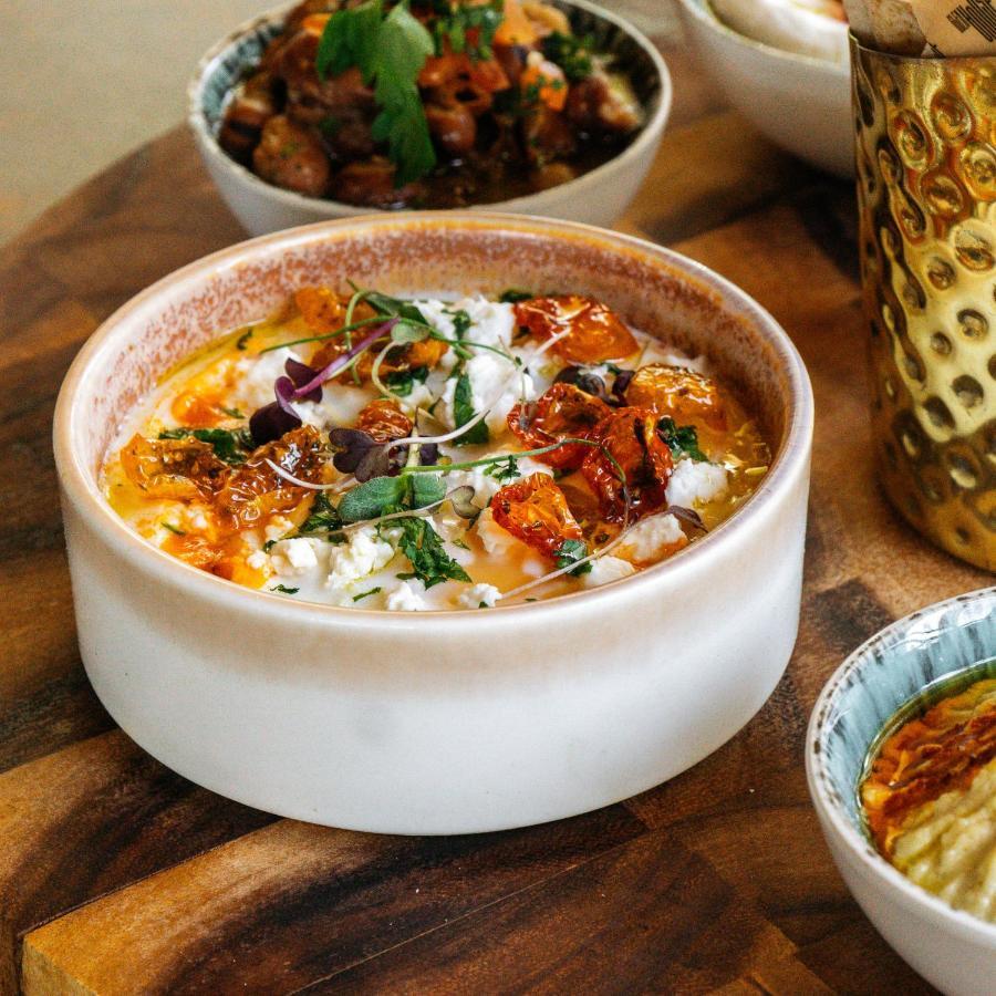 Somerset West Bay Doha Eksteriør billede Labneh with olive oil, sumac, and olives